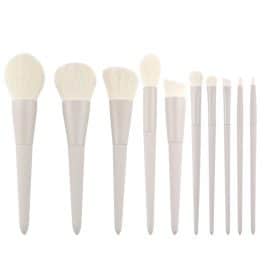 10 pcs White Makeup Brushes ALS3H-6234