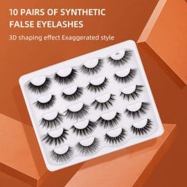 10 Pair Synthetic Eyelashes-S AZYM-S10