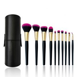 10pcs Black Matte Makeup Brush Set ALS-6102